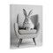 Stupell Industries Modern Bunny in Chair Canvas By Petal Prints Design